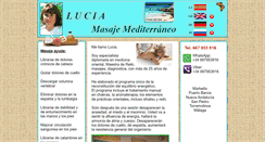 Desktop Screenshot of masajelucia.com