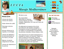 Tablet Screenshot of masajelucia.com